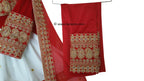 afghan online clothes in red embroidery for girls