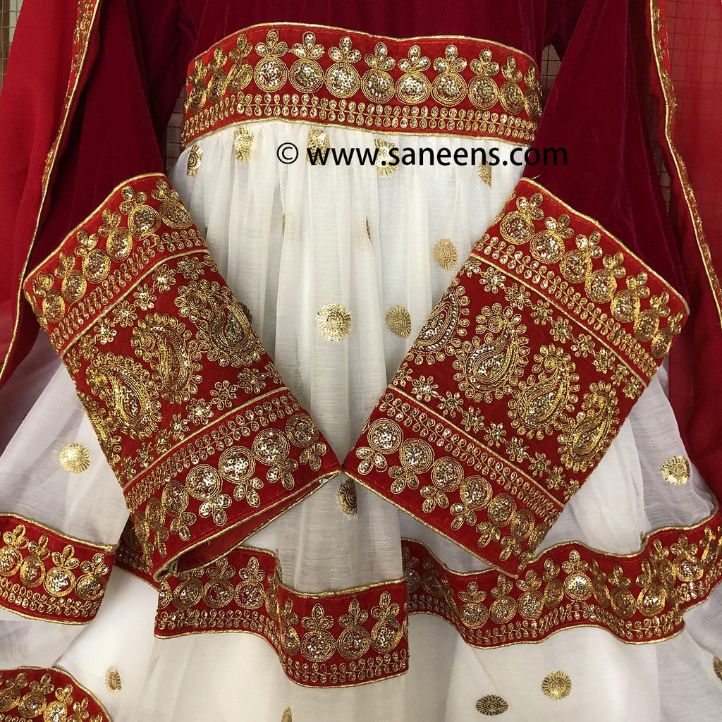 New Saneens online red dress