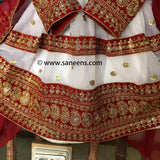 Elegant Afghan Bridal Embroidered Dress