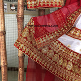 Elegant Afghan Bridal Embroidered Dress