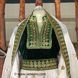 Elegant Afghan Bridal Embroidered Dress