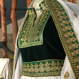 Elegant Afghan Bridal Embroidered Dress