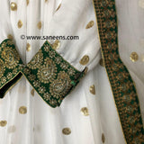 Elegant Afghan Bridal Embroidered Dress