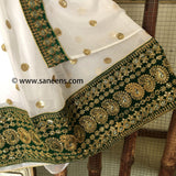 Elegant Afghan Bridal Embroidered Dress