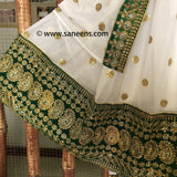 Elegant Afghan Bridal Embroidered Dress