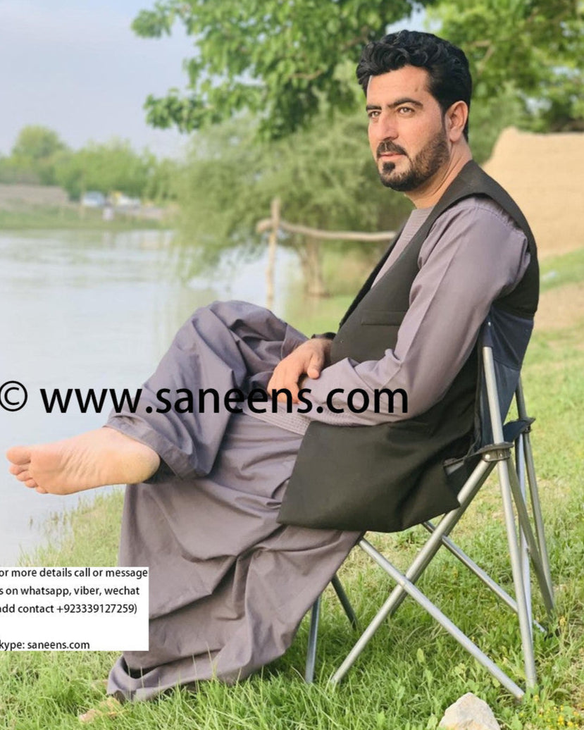Traditional Kandahar style pashtun three piece suit