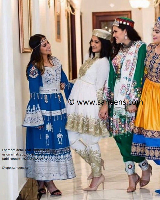 Afghan custom order dresses available by saneens