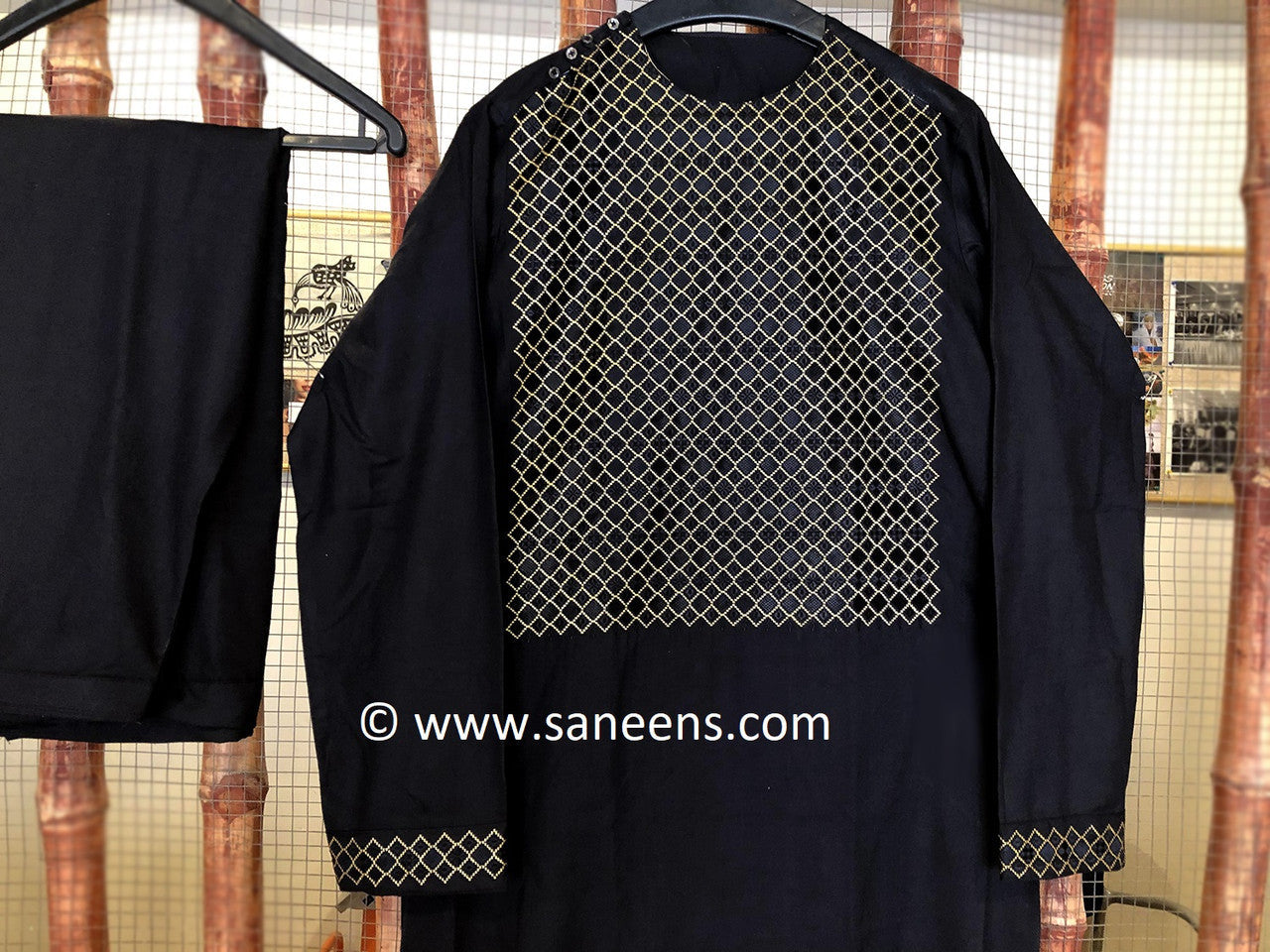 traditional men black suit