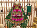 Traditional Afghan bridals Beautiful Embroidery suit