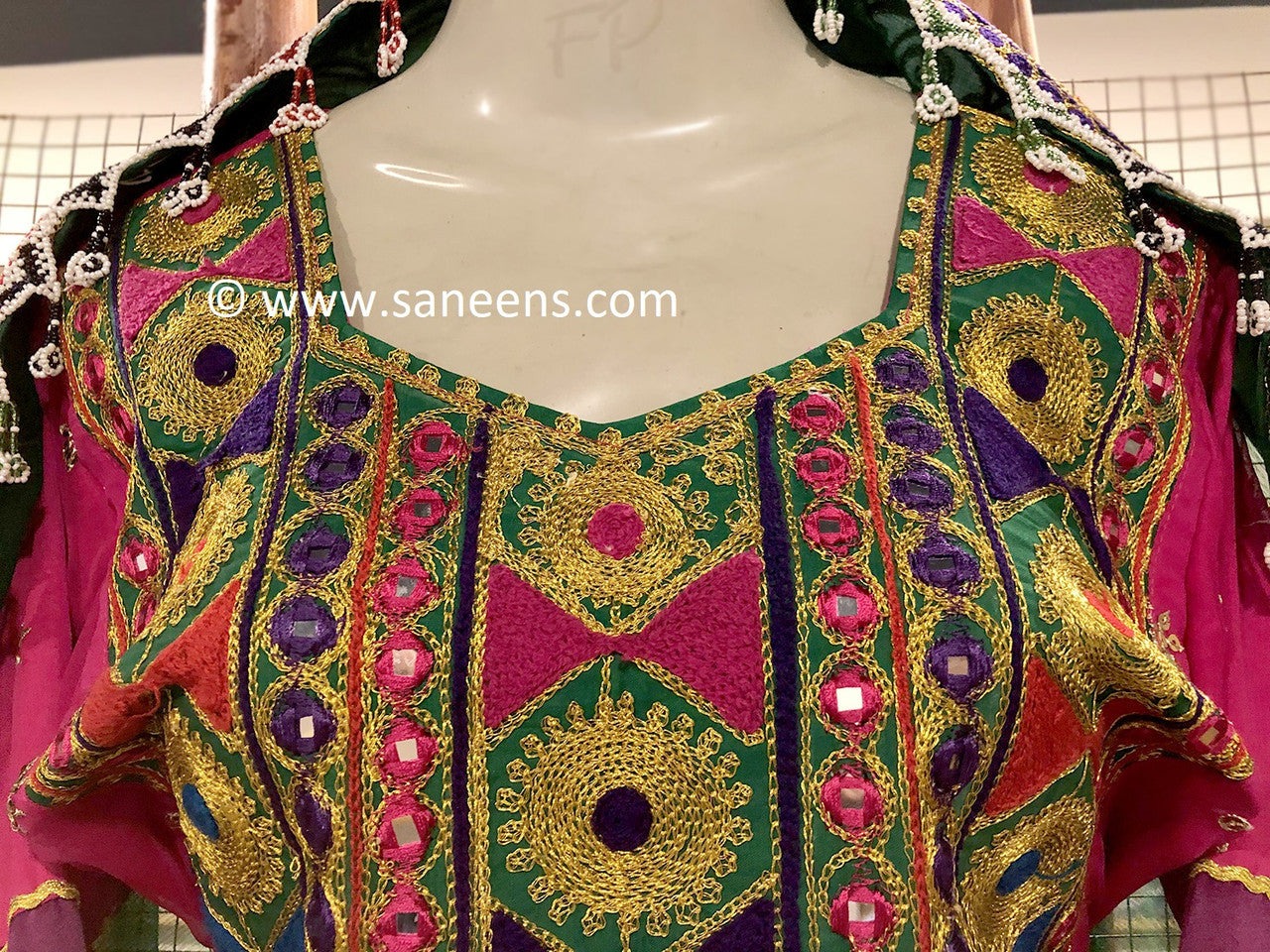 Afghan fashionable kuchi style dresses by saneens
