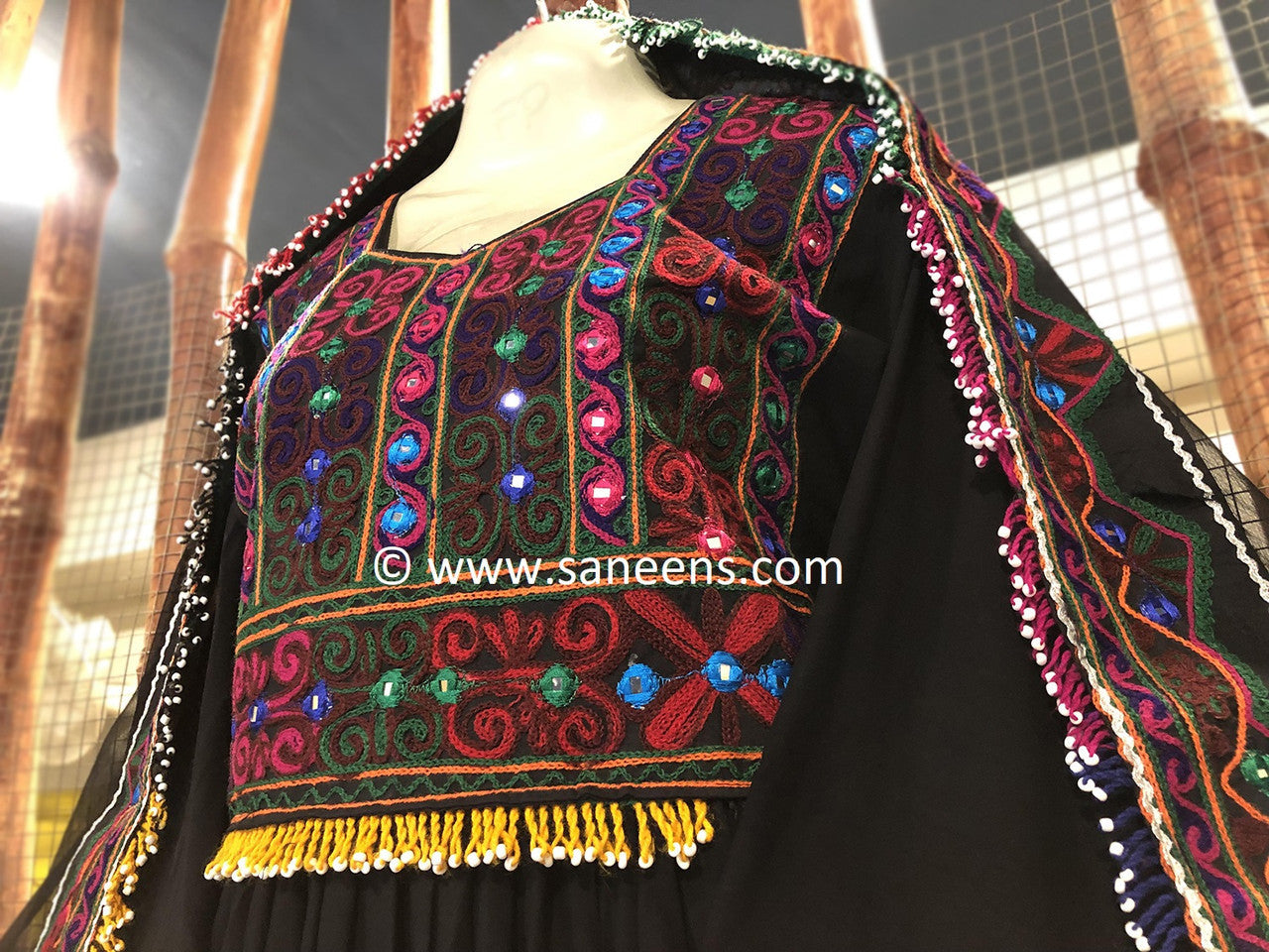 New Black Afghan three piece suit