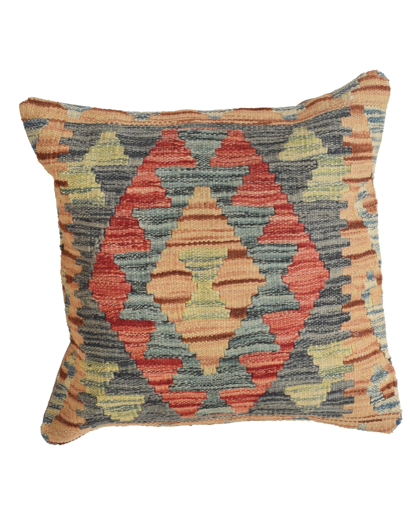 Authentic Afghan Carpet Pillow 1.4x1.4 ft