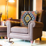 Afghan Tribal Decor Cushion 1.4x1.4 ft