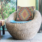 Afghan Nomadic Cushion Decor 1.4x1.4 ft
