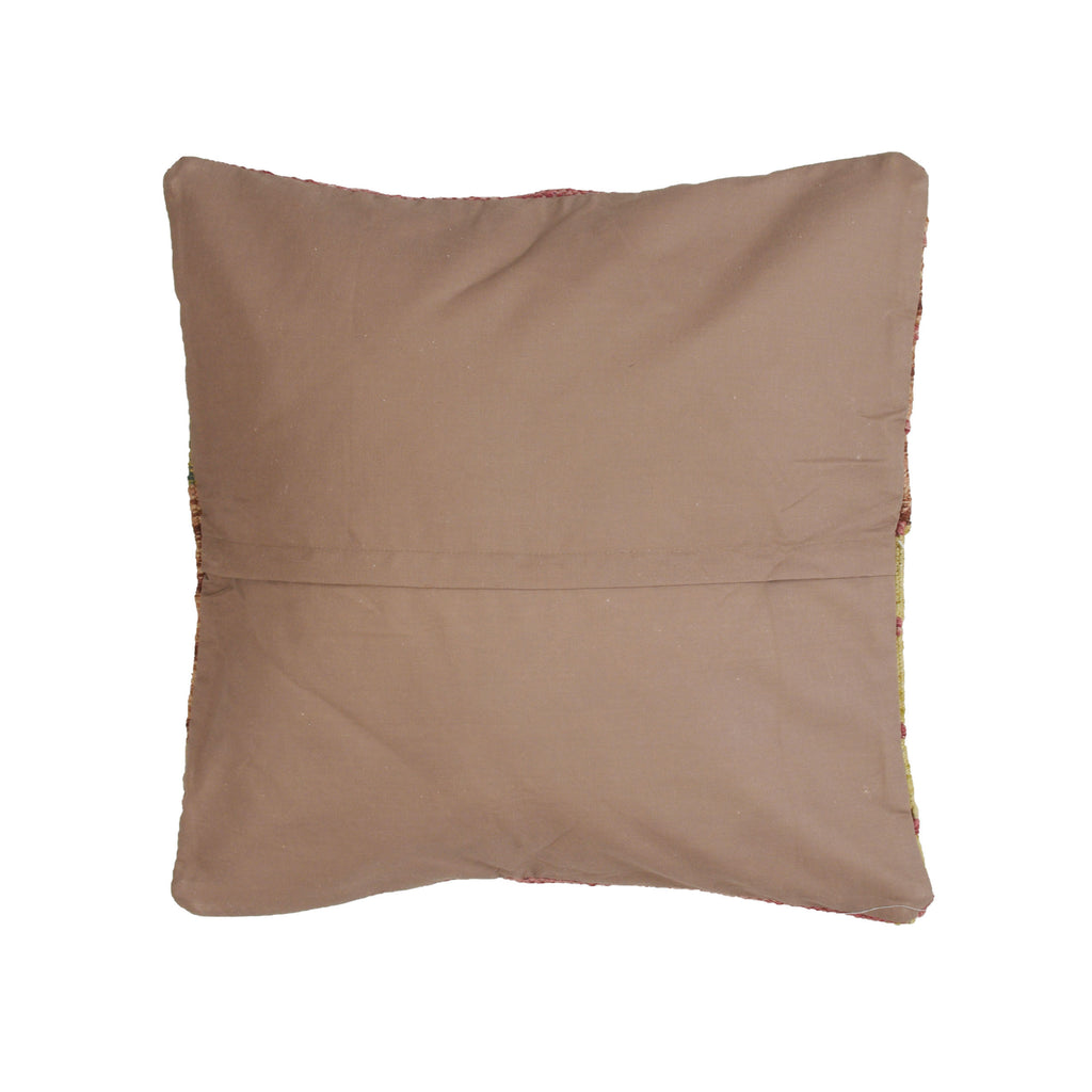 Handwoven Tribal Carpet Pillow 1.4x1.4 ft
