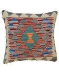 Rustic Afghan Cushion Piece 1.3x1.3 ft