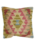 Traditional Loomed Carpet Pillow 1.4x1.3 ft