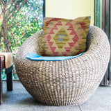 Traditional Loomed Carpet Pillow 1.4x1.3 ft