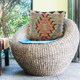 Vintage Afghan Cushion Accent 1.3x1.3 ft