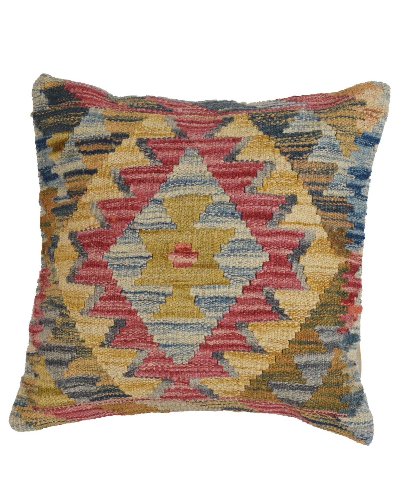 Heritage Afghan Textile Pillow 1.4x1.4 ft