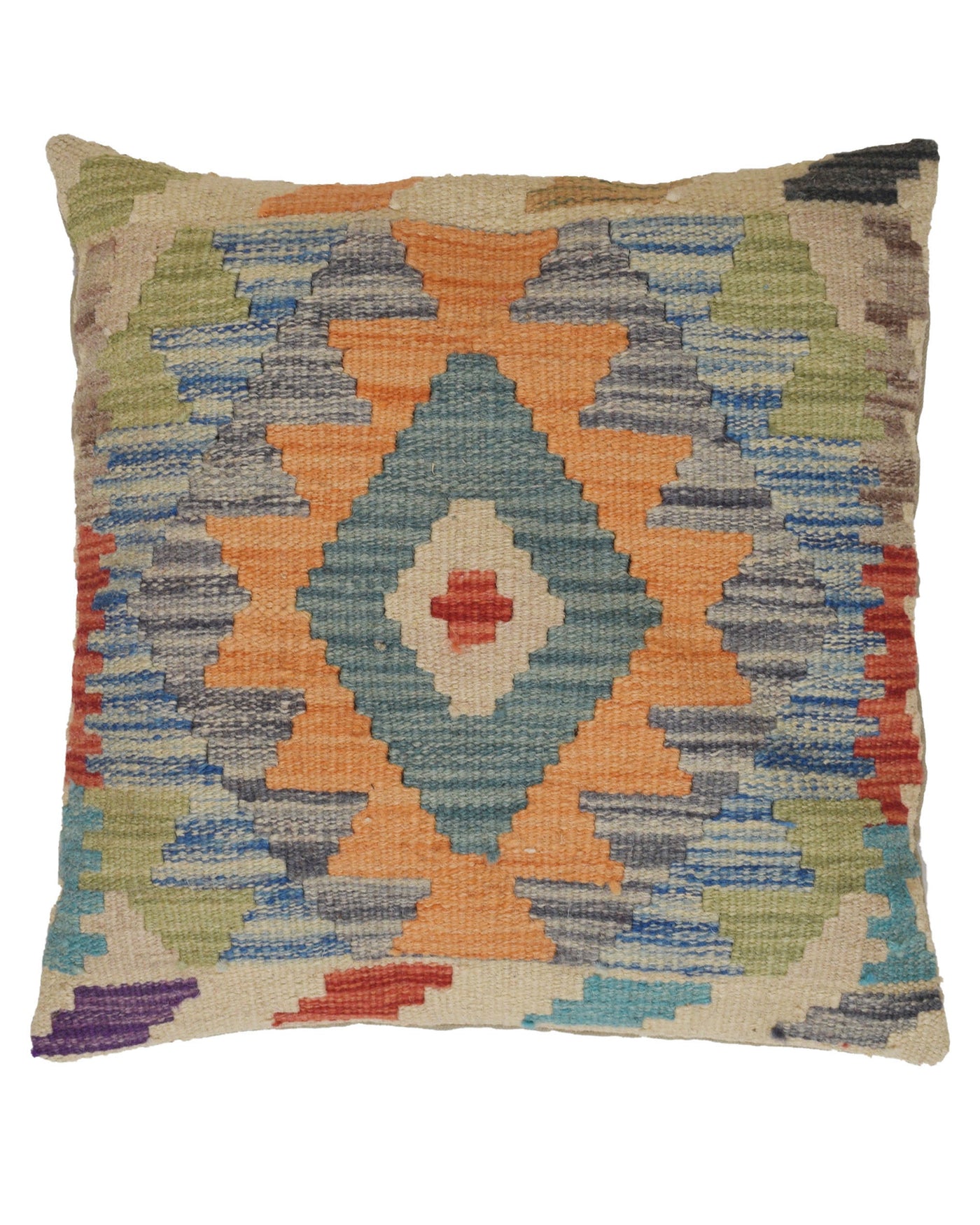 Handcrafted Tribal Carpet Accent 1.3x1.3 ft