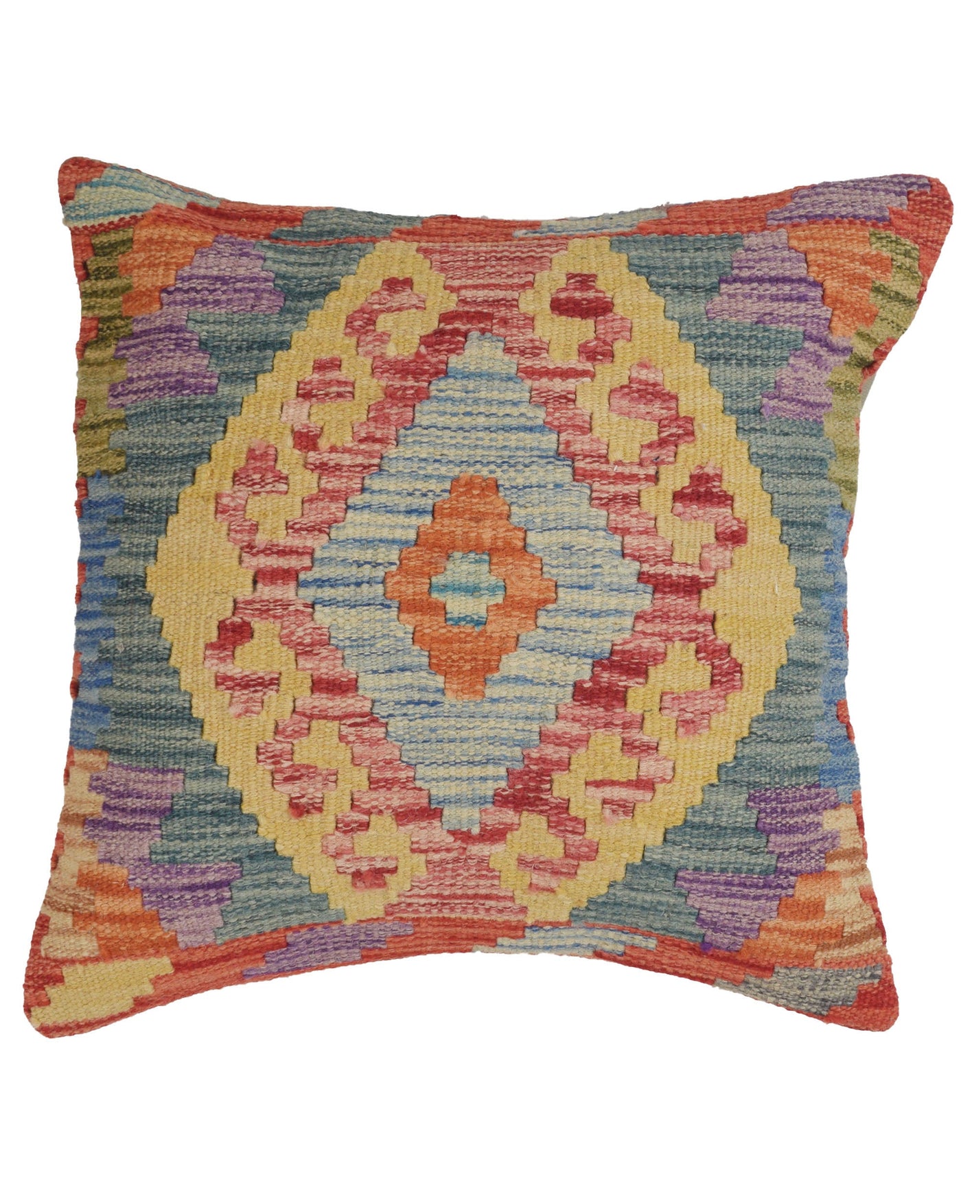 Afghan Wool Cushion Decor 1.4x1.4 ft