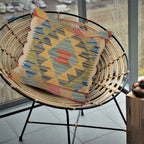 Artisan Loomed Carpet Pillow 1.4x1.4 ft