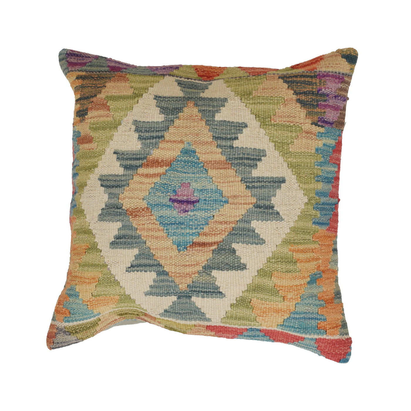 Vintage Tribal Wool Cushion 1.4x1.4 ft