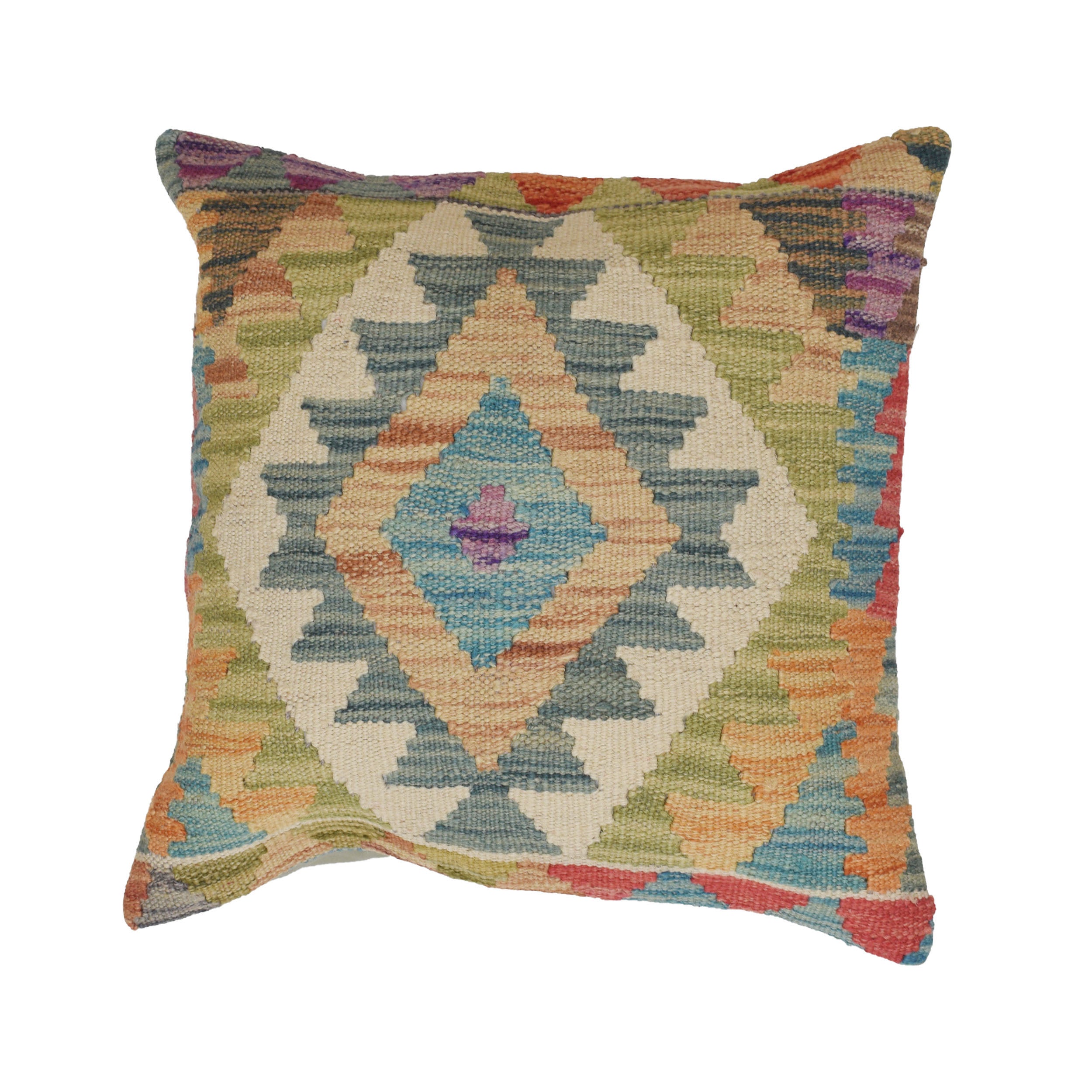 Vintage Tribal Wool Cushion 1.4x1.4 ft