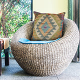 Vintage Tribal Wool Cushion 1.4x1.4 ft