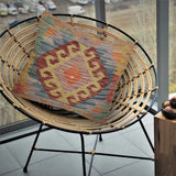 Handwoven Carpet Art Cushion 1.2x1.3 ft