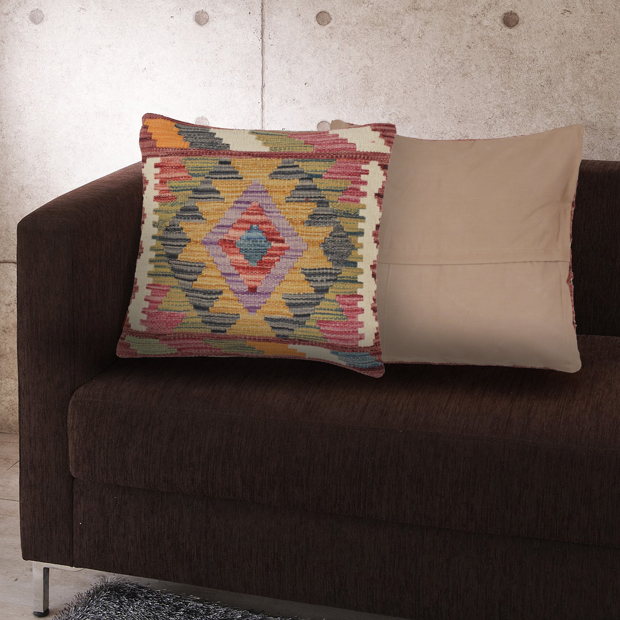 Artisan Loom Wool Cushion 1.3x1.3 ft