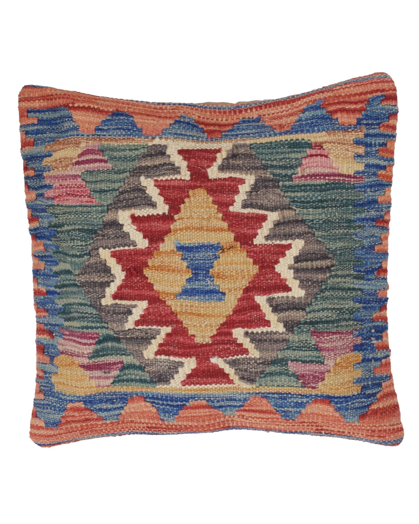 Afghan Tribal Accent Pillow 1.3x1.3 ft