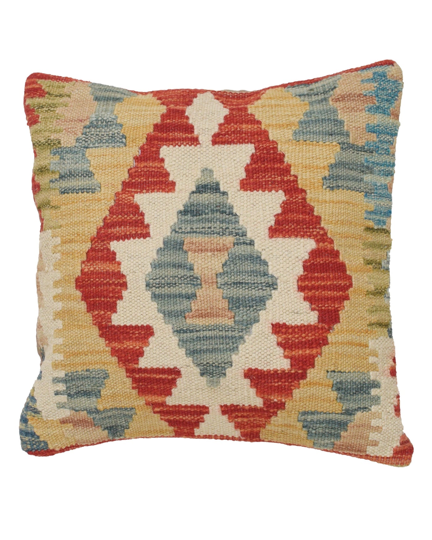 Ethnic Handwoven Wool Cushion 1.1x1.1 ft