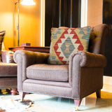 Ethnic Handwoven Wool Cushion 1.1x1.1 ft