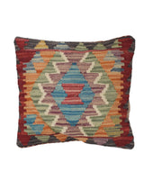 Tribal Wool Carpet Pillow 1.2x1.3 ft