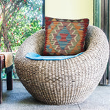 Tribal Wool Carpet Pillow 1.2x1.3 ft