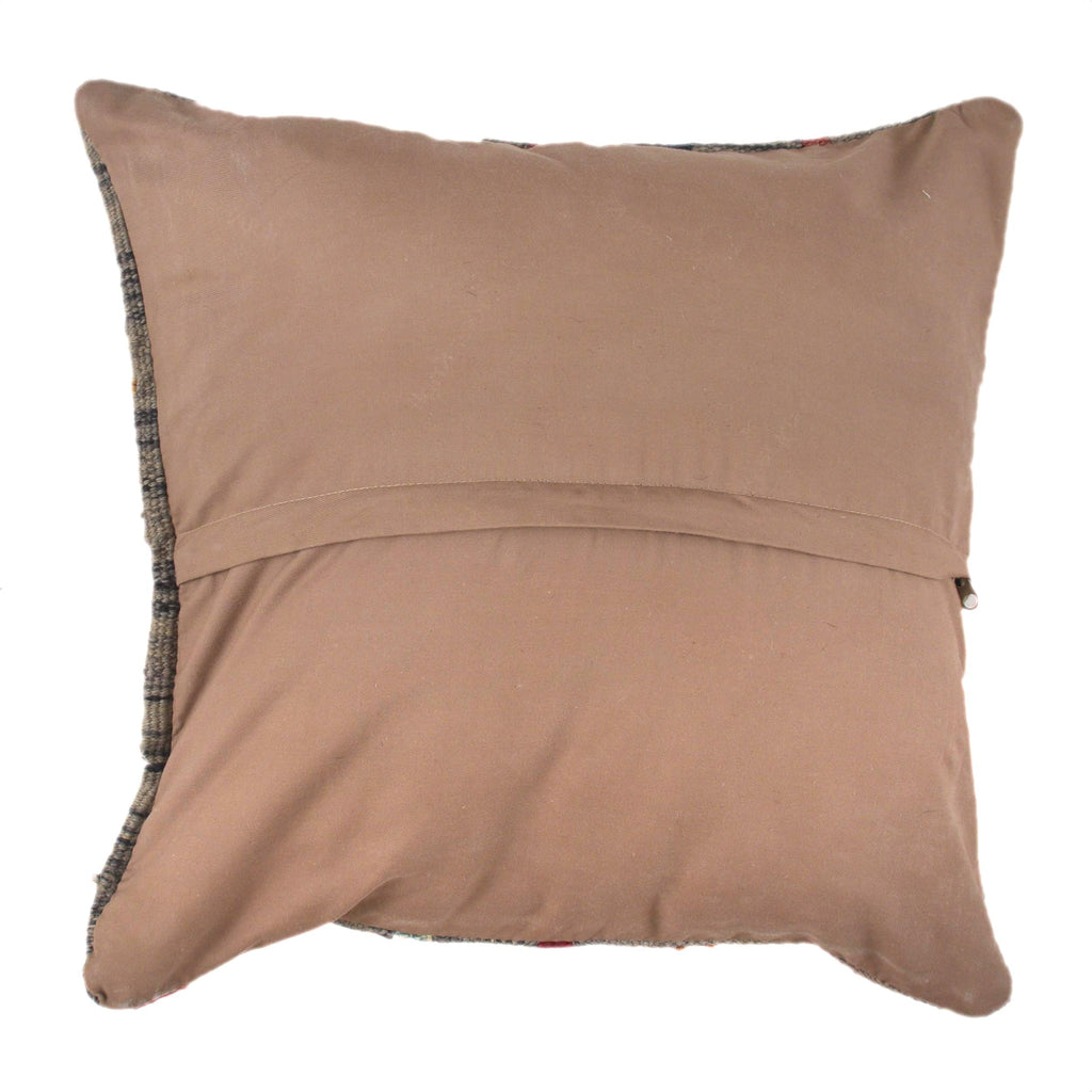 Rustic Afghan Textile Cushion 1.4x1.4 ft