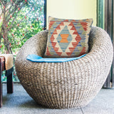 Afghan Tribal Decor Pillow 1.2x1.3 ft