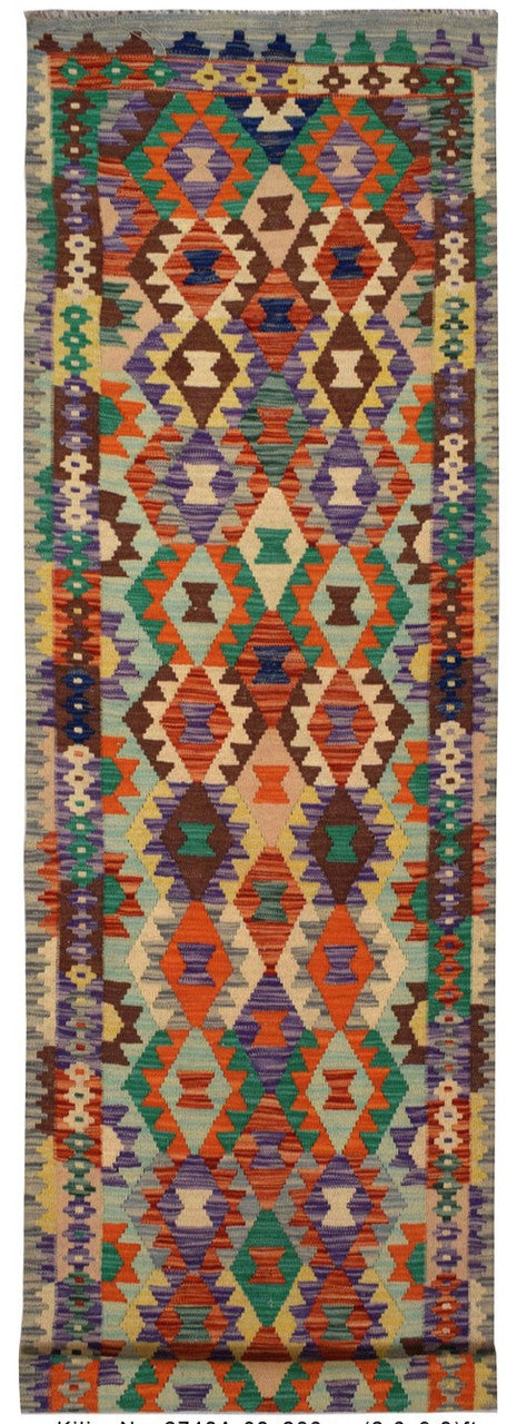 hand knotted rug, Afghan wool runner, artisan made rug, traditional Afghan rug, handmade wool runner, Afghan artisan rug, unique wool rug, 