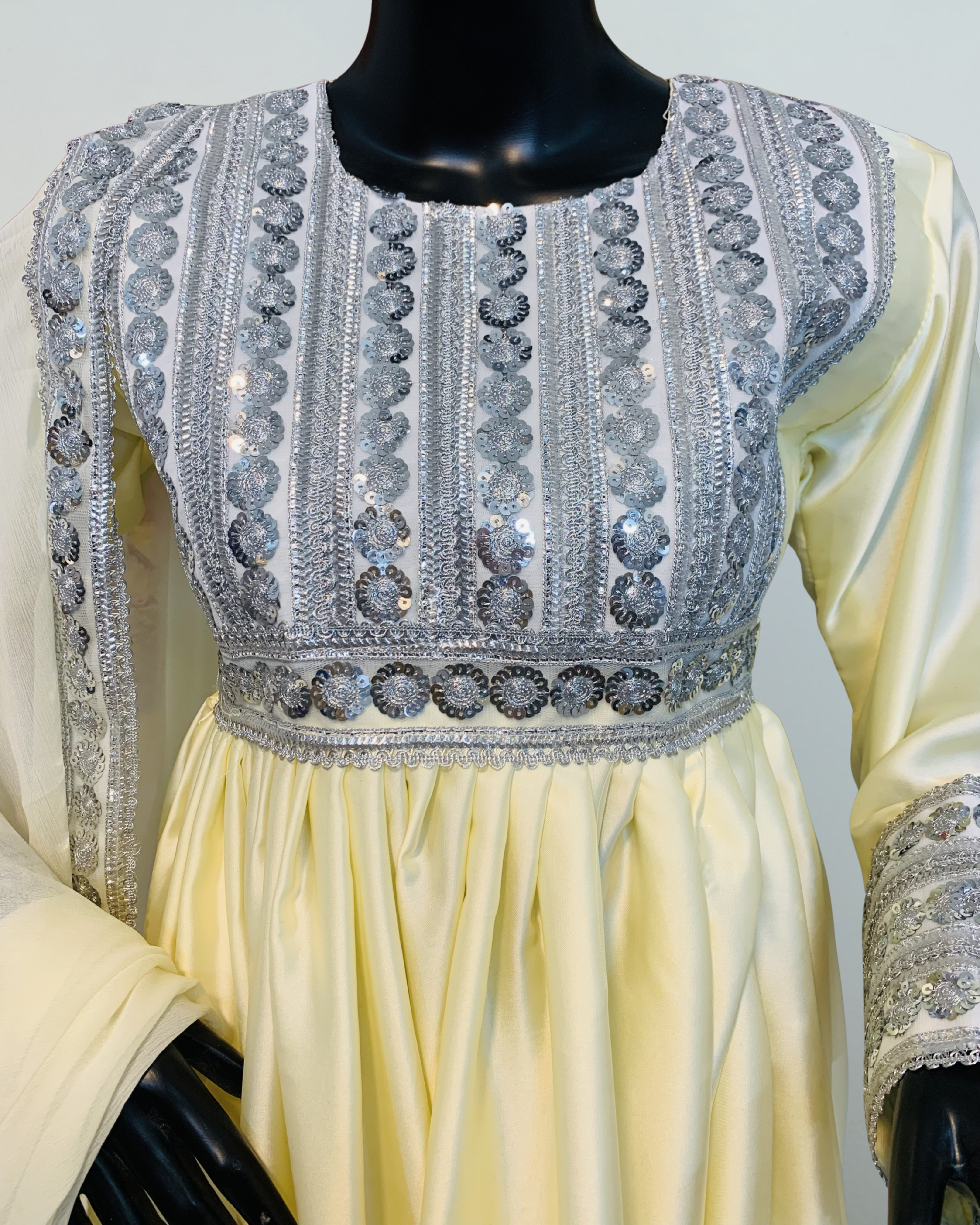 Hand-Embroidered Bridal Dress