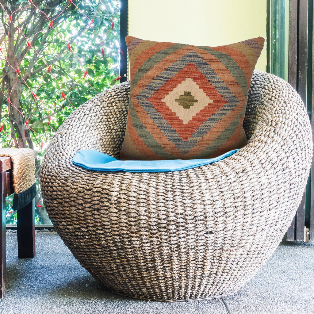 Tribal Wool Home Decor Pillow 1.5x1.5 ft