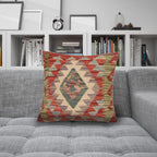 Rustic Nomadic Wool Pillow 1.4x1.5 ft