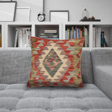 Rustic Nomadic Wool Pillow 1.4x1.5 ft