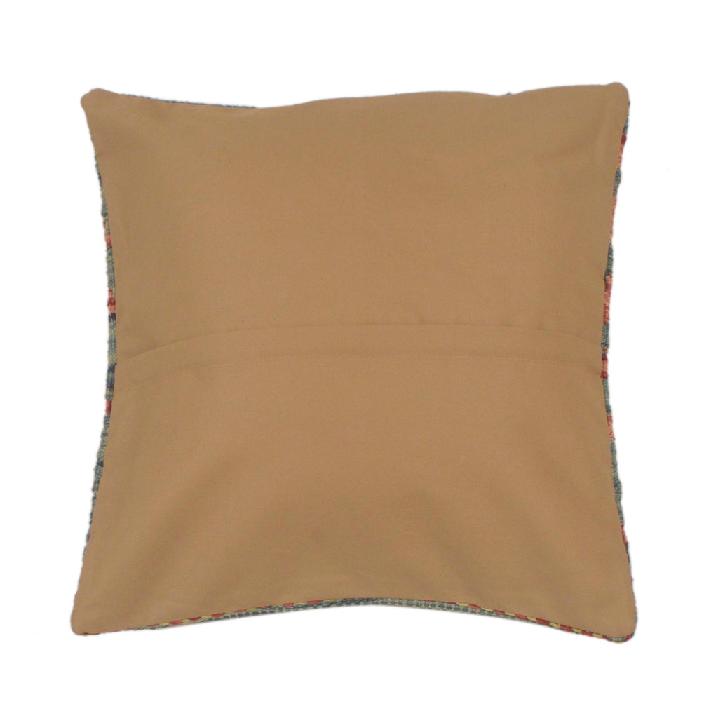 Ethnic Afghan Wool Cushion 1.4x1.4 ft
