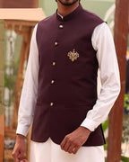 Traditional Pashtun Plum Vest