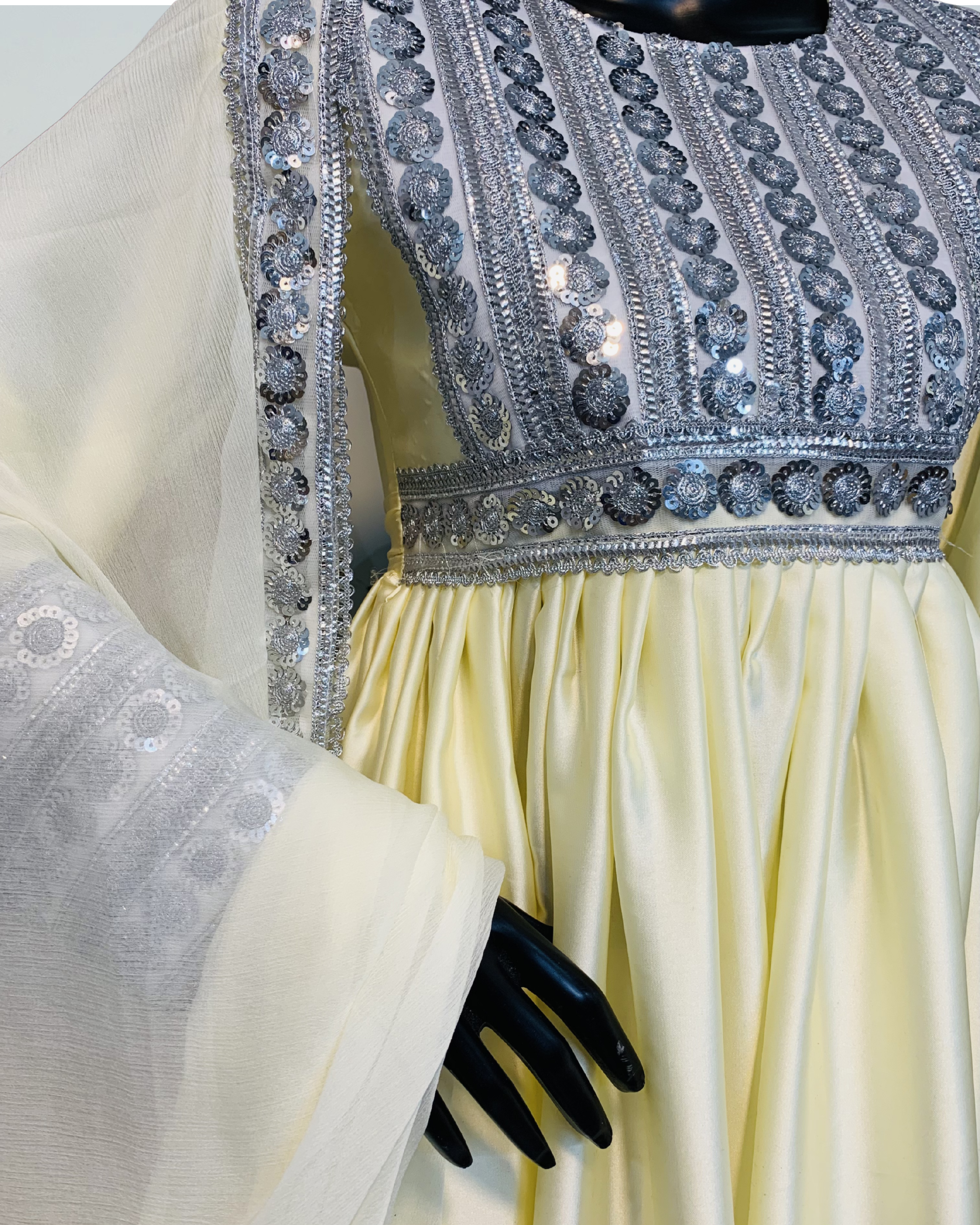 Hand-Embroidered Bridal Dress