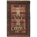 Prayer Rug Handmade Afghan Craft 4.7x3.1 ft