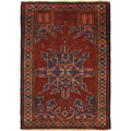 Afghan Tribal Prayer Rug Design 3.7x2.6 ft