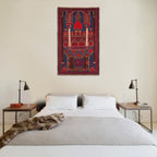 Handwoven Afghan Prayer Mat 4.5x2.9 ft